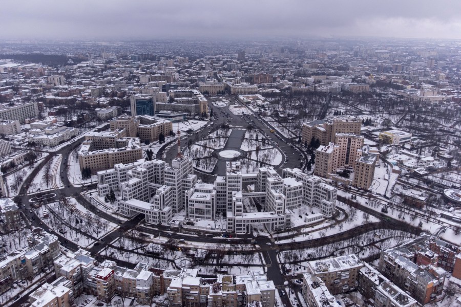 aerial view of Kharkiv