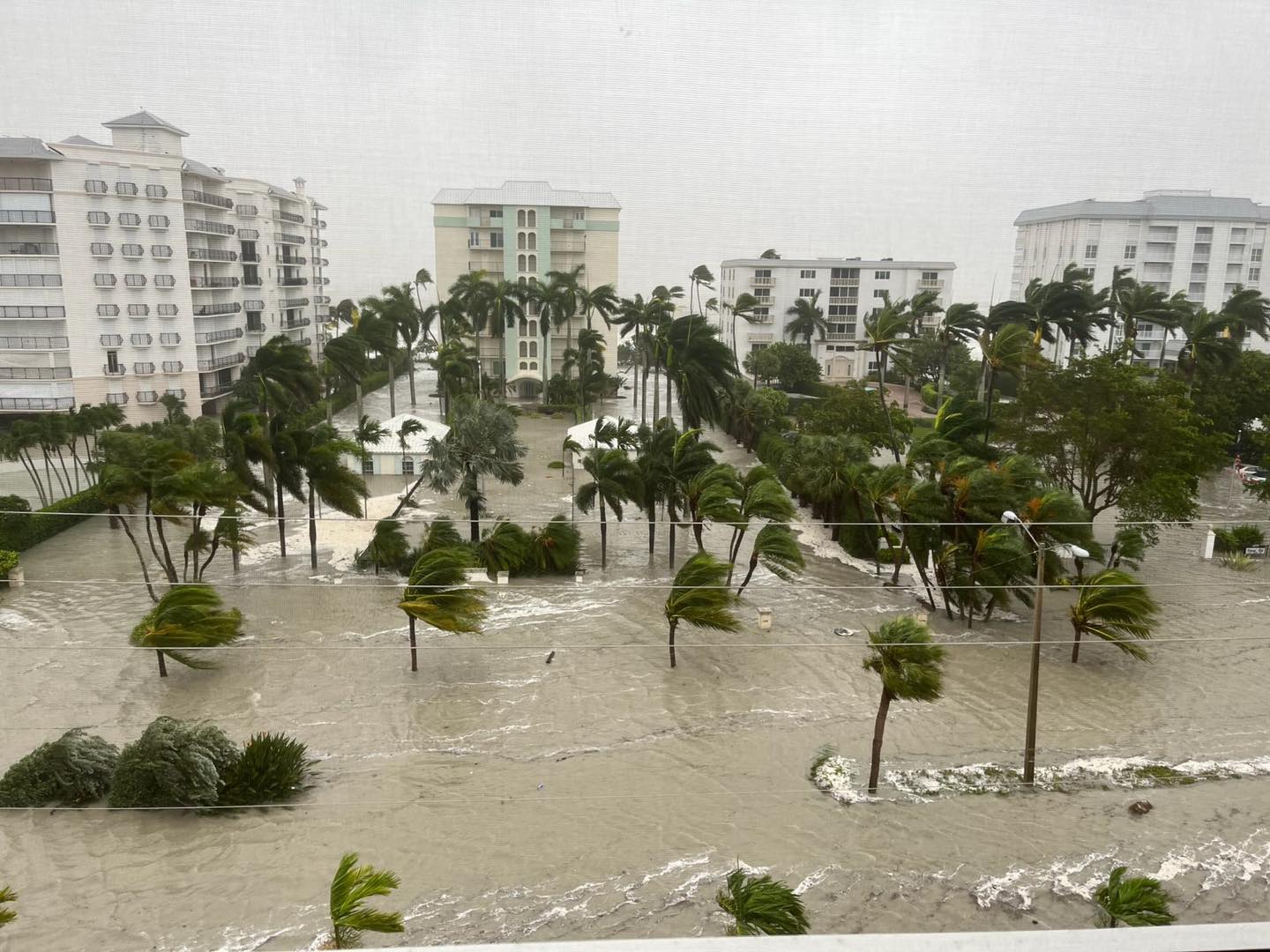 Photo of flood waters caused by Hurricane Ian in the city of Naples Florida, courtesy of the City of Naples, FL Government Facebook page.