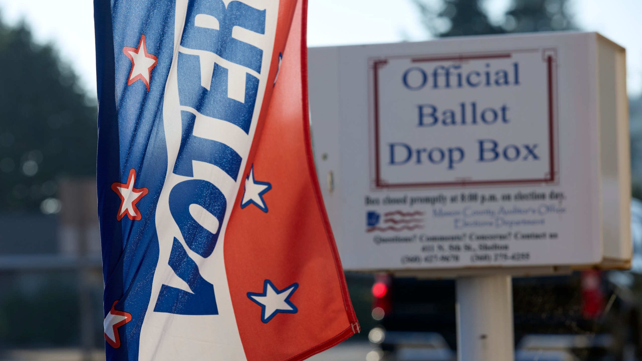 A picture of a ballot drop box.