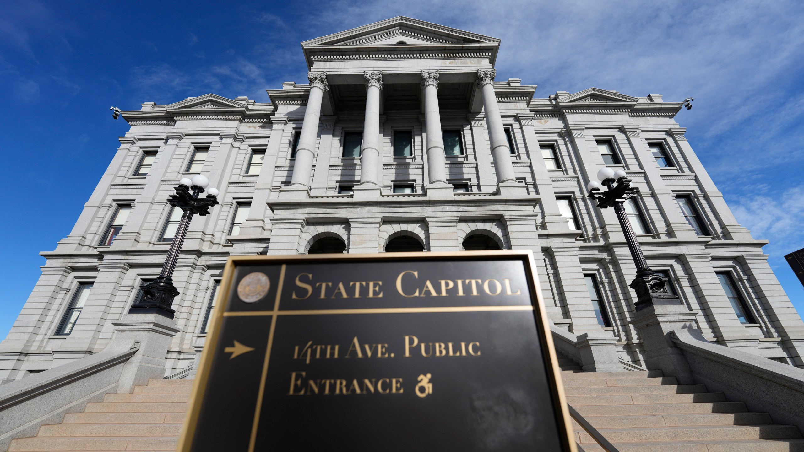 FILE - The Colorado state Capitol in Denver is pictured, Jan. 9, 2023. Colorado lawmakers have pushed forward a slew of aggressive gun control bills that are nearing the governor’s desk for signatures. If passed, the once purple state that only recently saw a Democratic takeover will be more closely aligned with the liberal strongholds of California and New York. (AP Photo/David Zalubowski, File)