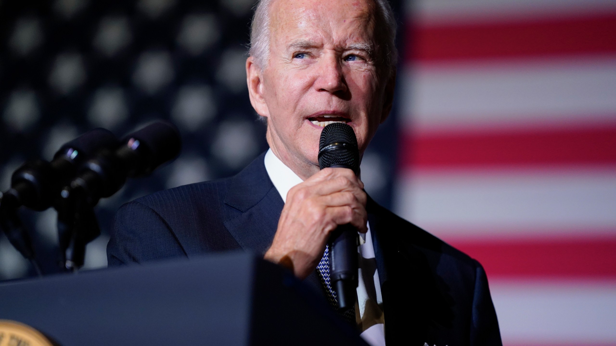 FILE - President Joe Biden speaks about student loan debt relief at Delaware State University, Oct. 21, 2022, in Dover, Del. This summer, millions of Americans with student loans will be able to apply for a new repayment plan that offers some of the most lenient terms ever. Interest won’t pile up as long as borrowers make regular payments. Millions of people will have payments of $0. And starting in 2024, undergraduate loan payments will be reduced by half. (AP Photo/Evan Vucci, File)