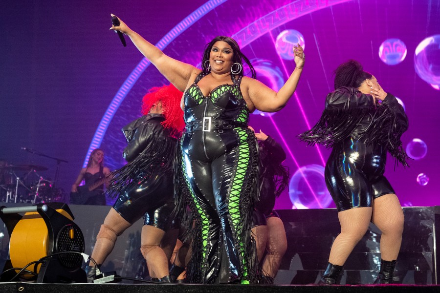 FILE - Lizzo performs at the BottleRock Napa Valley Music Festival on May 27, 2023, in Napa, Calif. Lizzo has been sued by three former dancers who accuse the Grammy winner of sexual harassment and allege the singer and her production company created a hostile work environment. The civil lawsuit filed Tuesday, Aug. 1, 2023, in Los Angeles County Superior Court claims Lizzo pressured one of the dancers to engage with nude performers at a club in Amsterdam and shamed another dancer for her weight gain before firing her. (Photo by Amy Harris/Invision/AP, File)