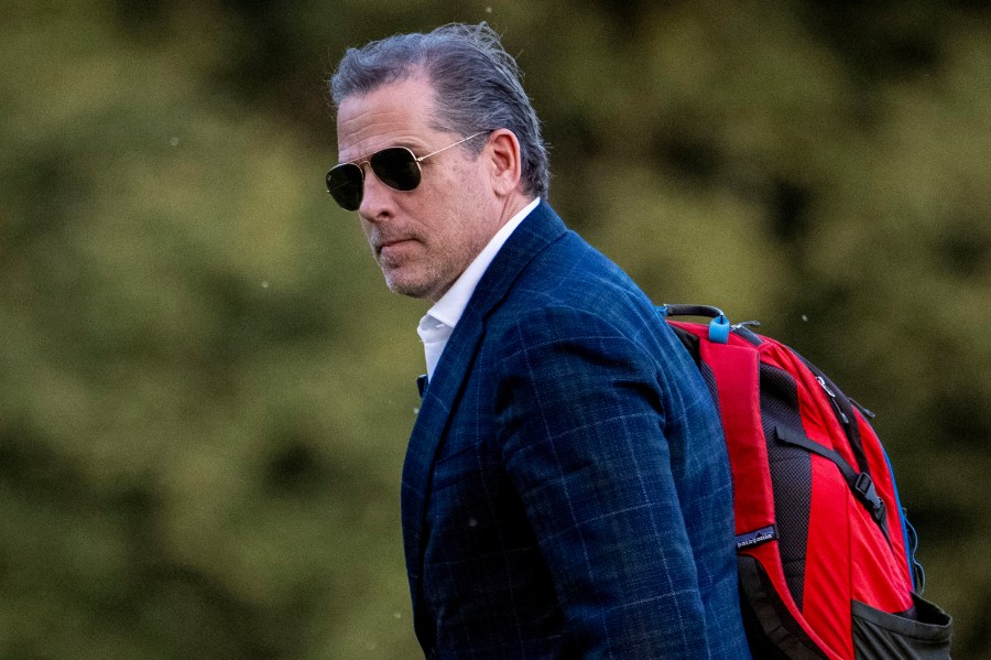 FILE - Hunter Biden, the son of President Joe Biden, walks from Marine One upon arrival at Fort McNair, June 25, 2023, in Washington. Hunter Biden has been indicted on nine tax charges in California as a special counsel investigation into the business dealings of the president's son intensifies against the backdrop of the looming 2024 election.(AP Photo/Andrew Harnik, File)