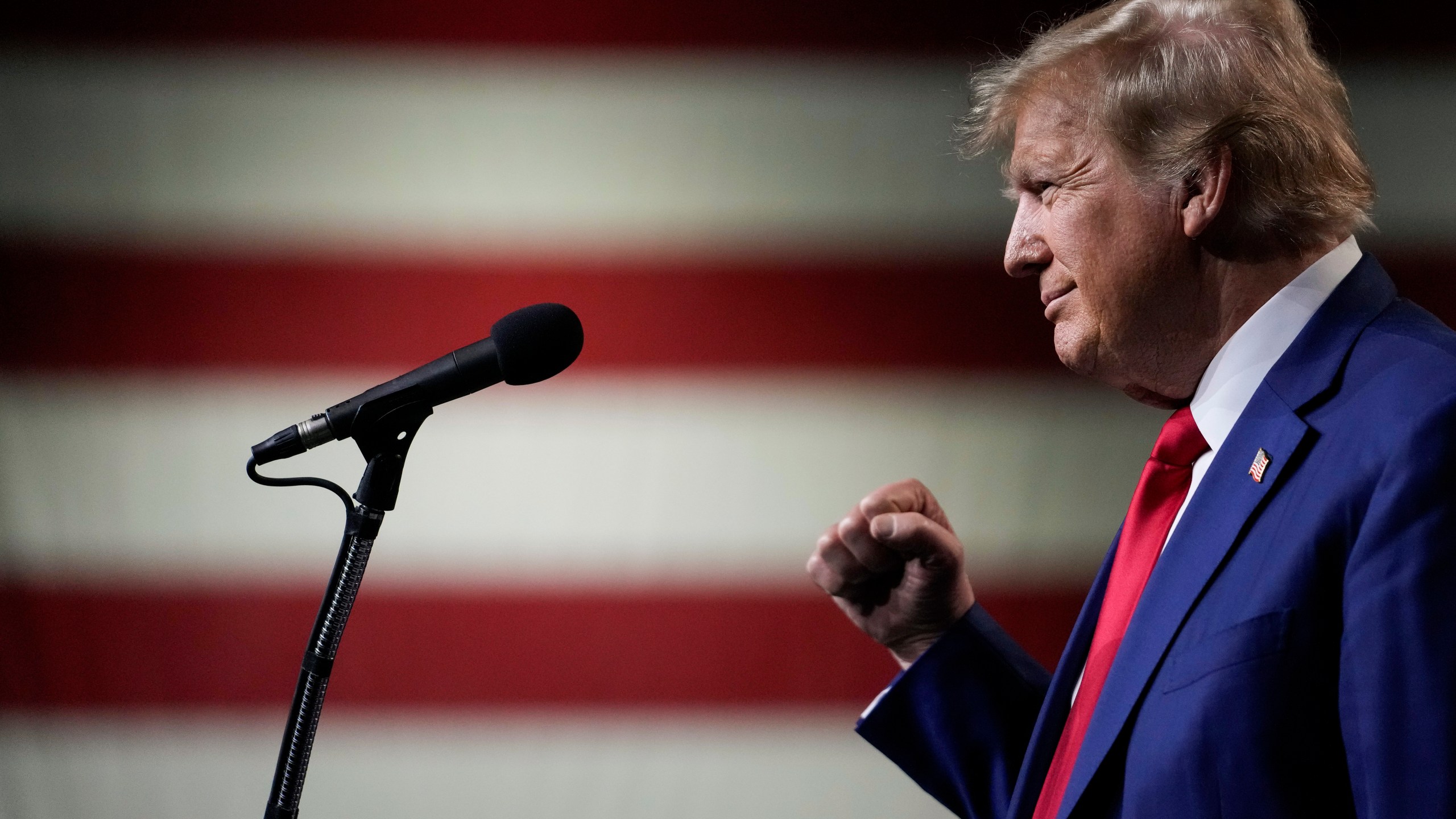 Former President Donald Trump is introduced to the crowd during a rally Sunday, Dec. 17, 2023, in Reno, Nev. (AP Photo/Godofredo A. Vásquez)