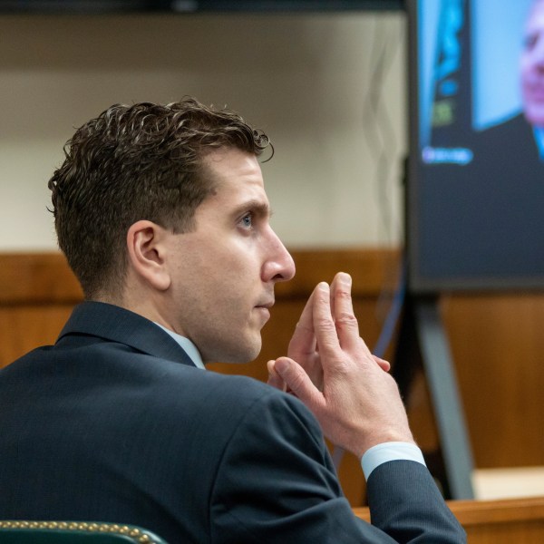 FILE - Bryan Kohberger listens to arguments during a hearing, Oct. 26, 2023, in Moscow, Idaho. Late Friday, Dec. 15, a judge ruled that the grand jury indictment of Kohberger, who is charged with killing four University of Idaho students, was conducted properly and will stand. (Kai Eiselein/New York Post via AP, Pool, File)