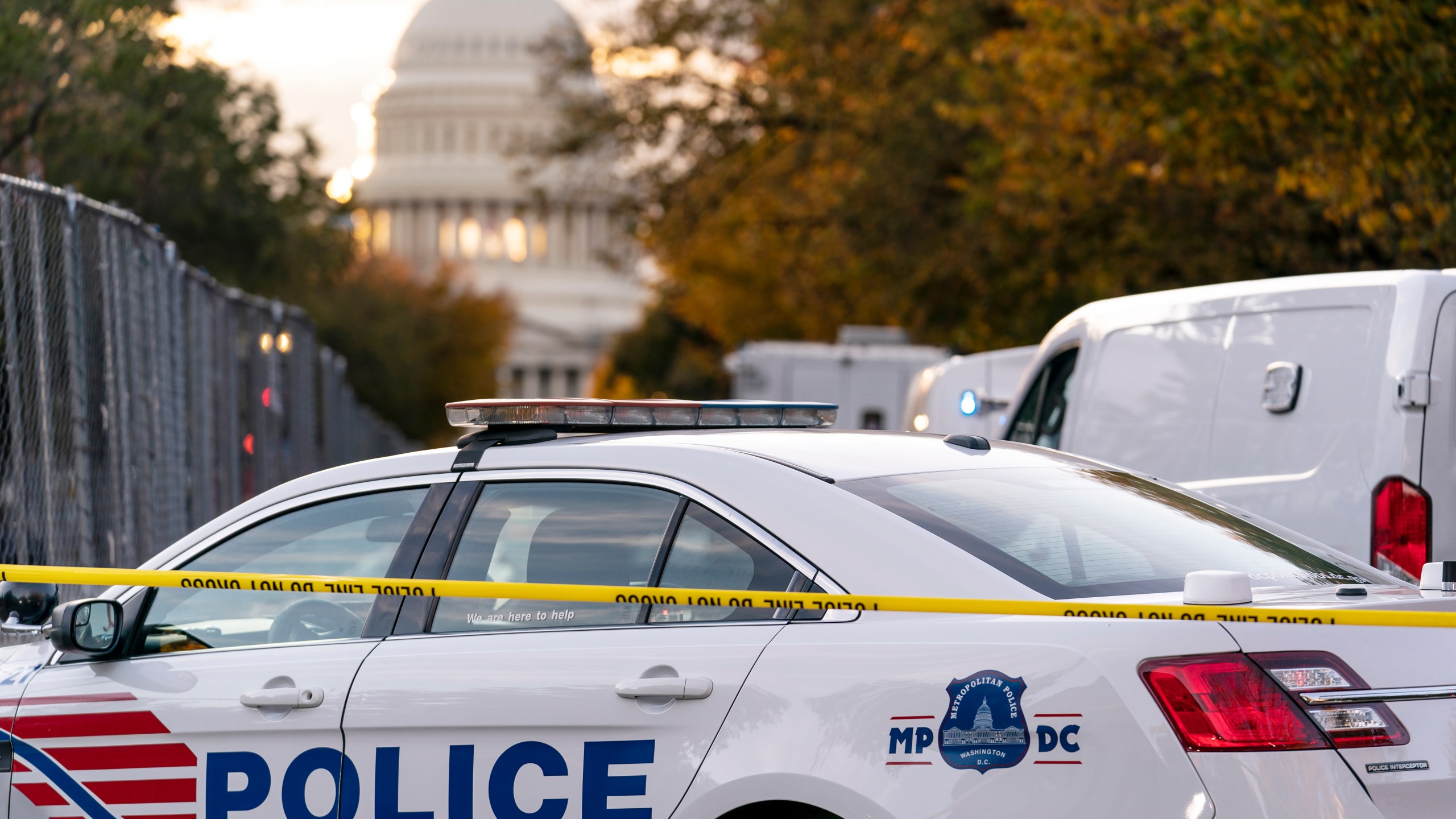 FILE - Washington Metropolitan Police investigate near the Supreme Court and Capitol after reports of a suspicious vehicle in which two men and a woman were detained with guns, Oct. 19, 2022, in Washington. Public safety legislation unveiled Wednesday by local lawmakers in the nation’s capital is aimed at bringing down spiraling violent crimes rates that have stoked public anxiety and prompted congressional scrutiny. (AP Photo/J. Scott Applewhite, File)