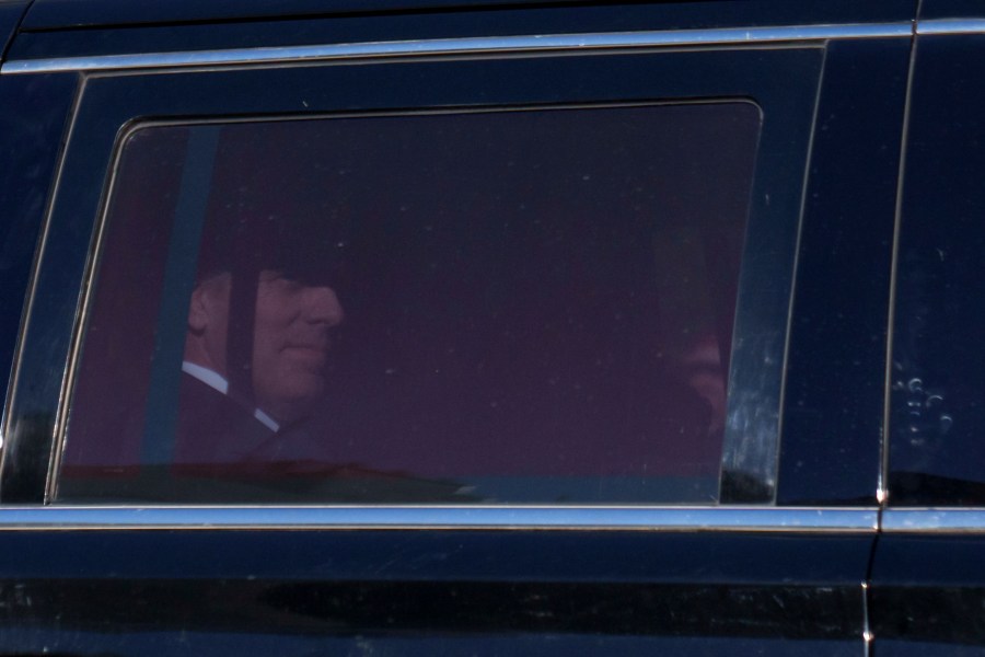 President Joe Biden's son Hunter Biden rides in a vehicle as it leaves federal court in Los Angeles, Thursday, Jan. 11, 2024. Biden pleaded not guilty Thursday to federal tax charges filed after the collapse of a plea deal that could have spared him the spectacle of a criminal trial during the 2024 campaign. (AP Photo/Eric Thayer)