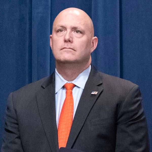 Immigration and Customs Enforcement Acting Deputy Director Patrick Lechleitner at a news conference on Sept. 13, 2022.