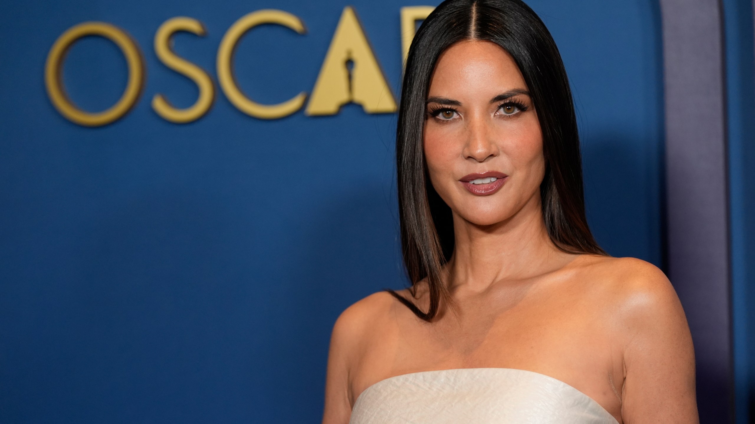 FILE - Olivia Munn arrives at the Governors Awards on Tuesday, Jan. 9, 2024, at the Dolby Ballroom in Los Angeles. When Munn revealed in March 2024 that she was diagnosed with breast cancer and had a double mastectomy, she urged people to ask their doctors to figure out their score on a breast cancer risk calculator, a questionnaire on the National Cancer Institute’s website that is designed for health care providers to use with patients. (AP Photo/Chris Pizzello, File)