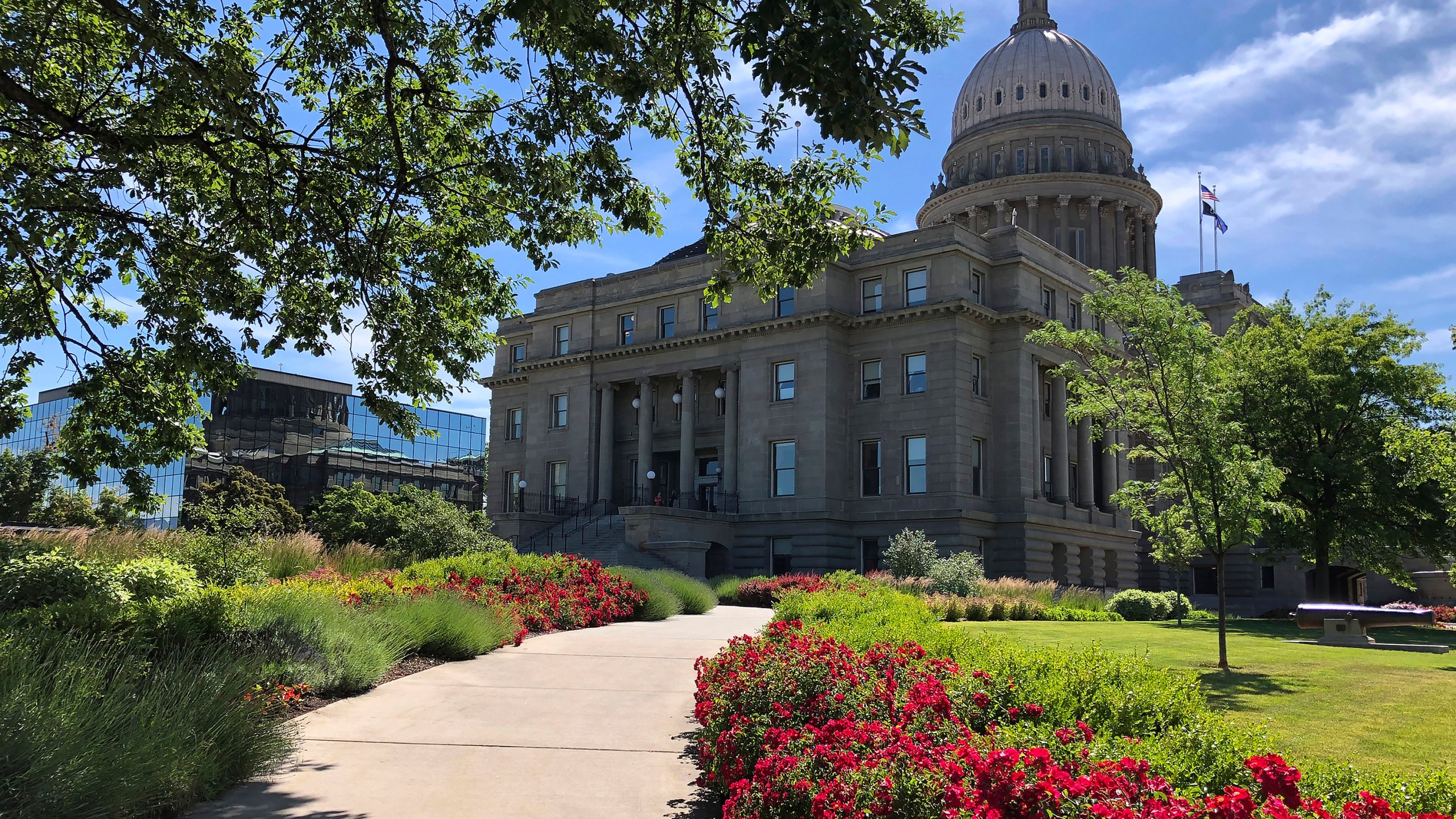 FILE - The Idaho State Capitol in Boise, Idaho, is seen on June 13, 2019. The U.S. Supreme Court's decision on Monday, April 15, 2024, allows the state to put in place a 2023 law that subjects physicians to up to 10 years in prison if they provide hormones, puberty blockers or other gender-affirming care to people under age 18. A federal judge in Idaho had previously blocked the law in its entirety. (AP Photo/Keith Ridler, File)