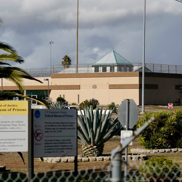 A picture of a federal prison in California.