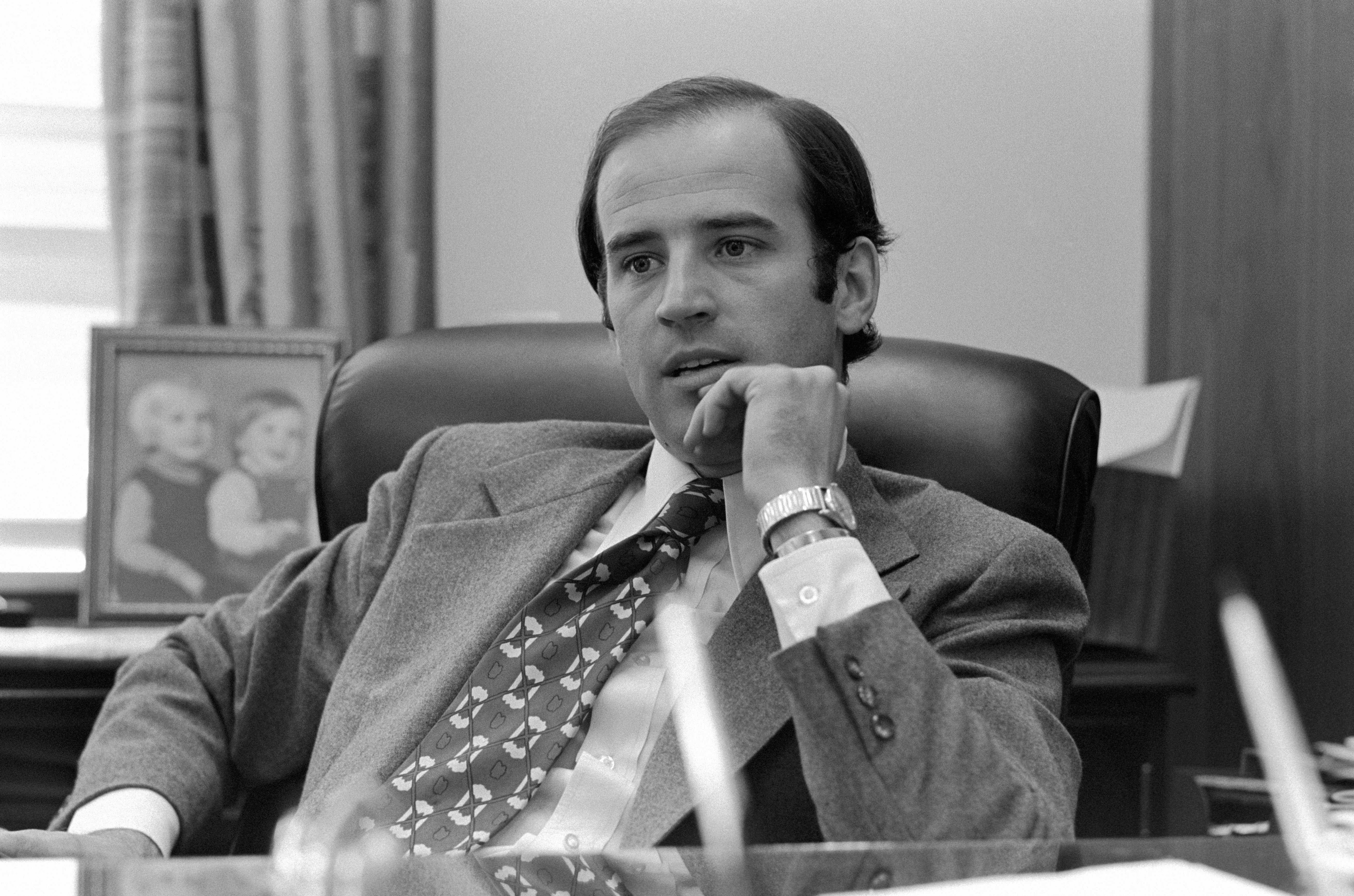 Young Joe Biden, working as a Senator