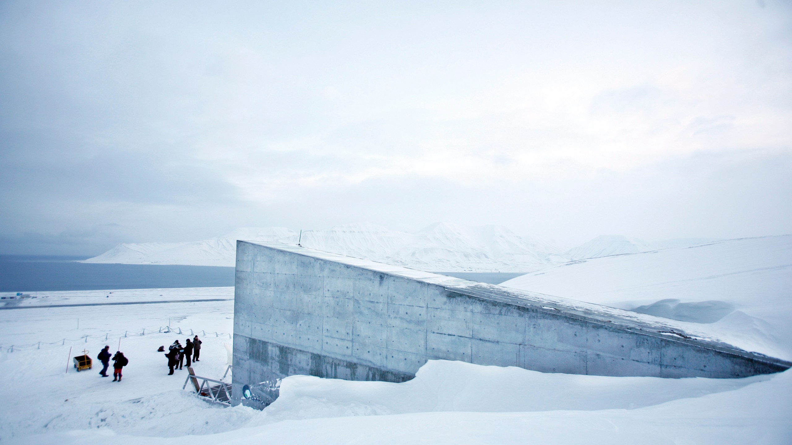 FILE - The Svalbard Global Seed Vault is seen in Longyearbyen, Svalbard, Norway, Monday Feb. 25, 2008. Two men who were instrumental in the “craziest idea anyone ever had” of creating a global seed vault designed to safeguard the world's agricultural diversity will be honored as the 2024 World Food Prize laureates, officials announced Thursday, May 9, 2024, in Washington. (AP Photo/John McConnico, File)