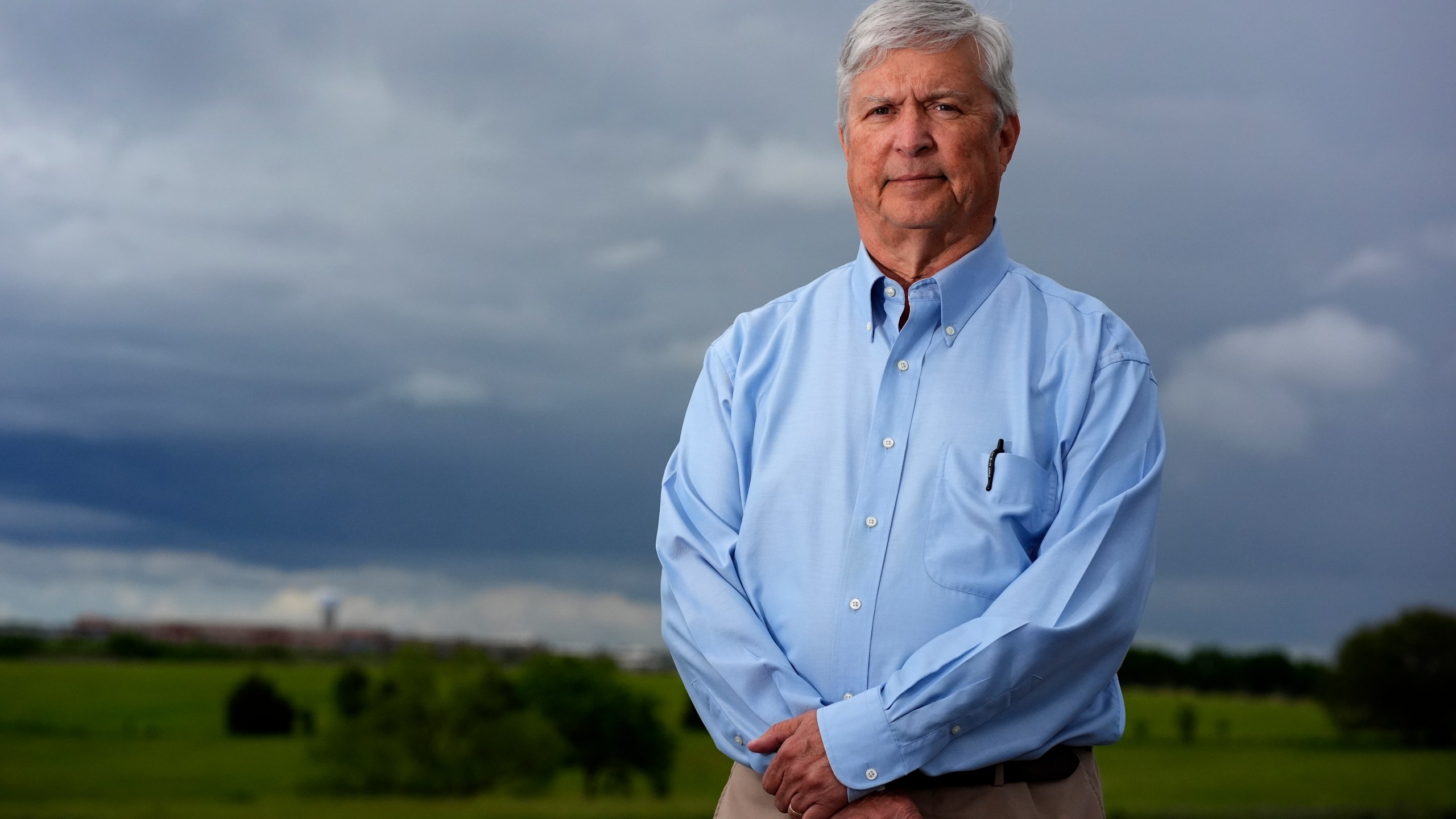 Whistleblower Robert Kroutil poses for a photo Monday, May 13, 2024, in Olathe, Kan. Kroutil, who worked supporting an EPA program to collect aerial data, is questioning the agency's efforts to collect data with a specialized airplane after a 2023 train derailment in East Palestine, Ohio. (AP Photo/Charlie Riedel)