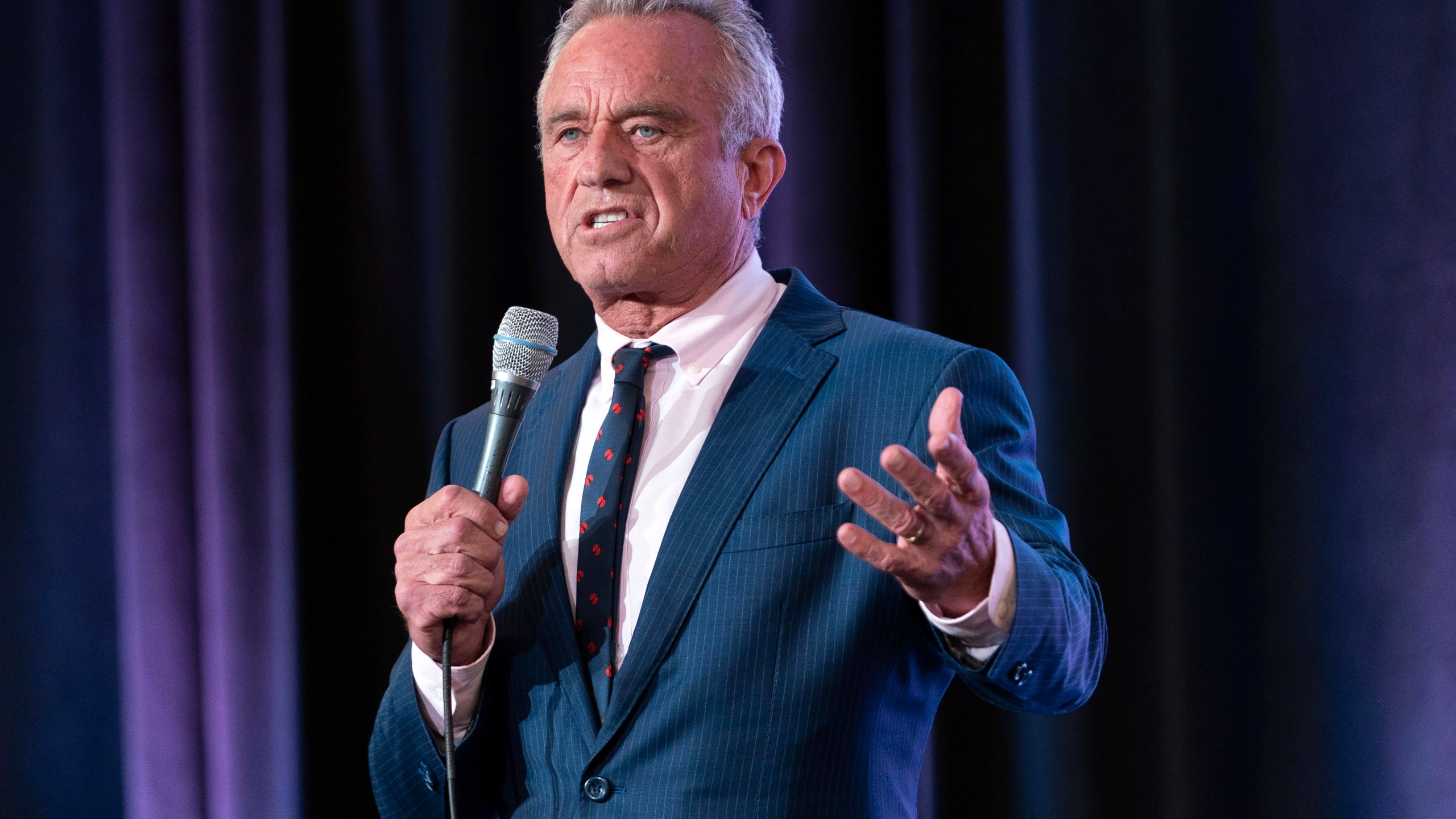 Independent presidential candidate Robert F. Kennedy Jr. speaks during the Libertarian National Convention at the Washington Hilton in Washington, Friday, May 24, 2024. (AP Photo/Jose Luis Magana)