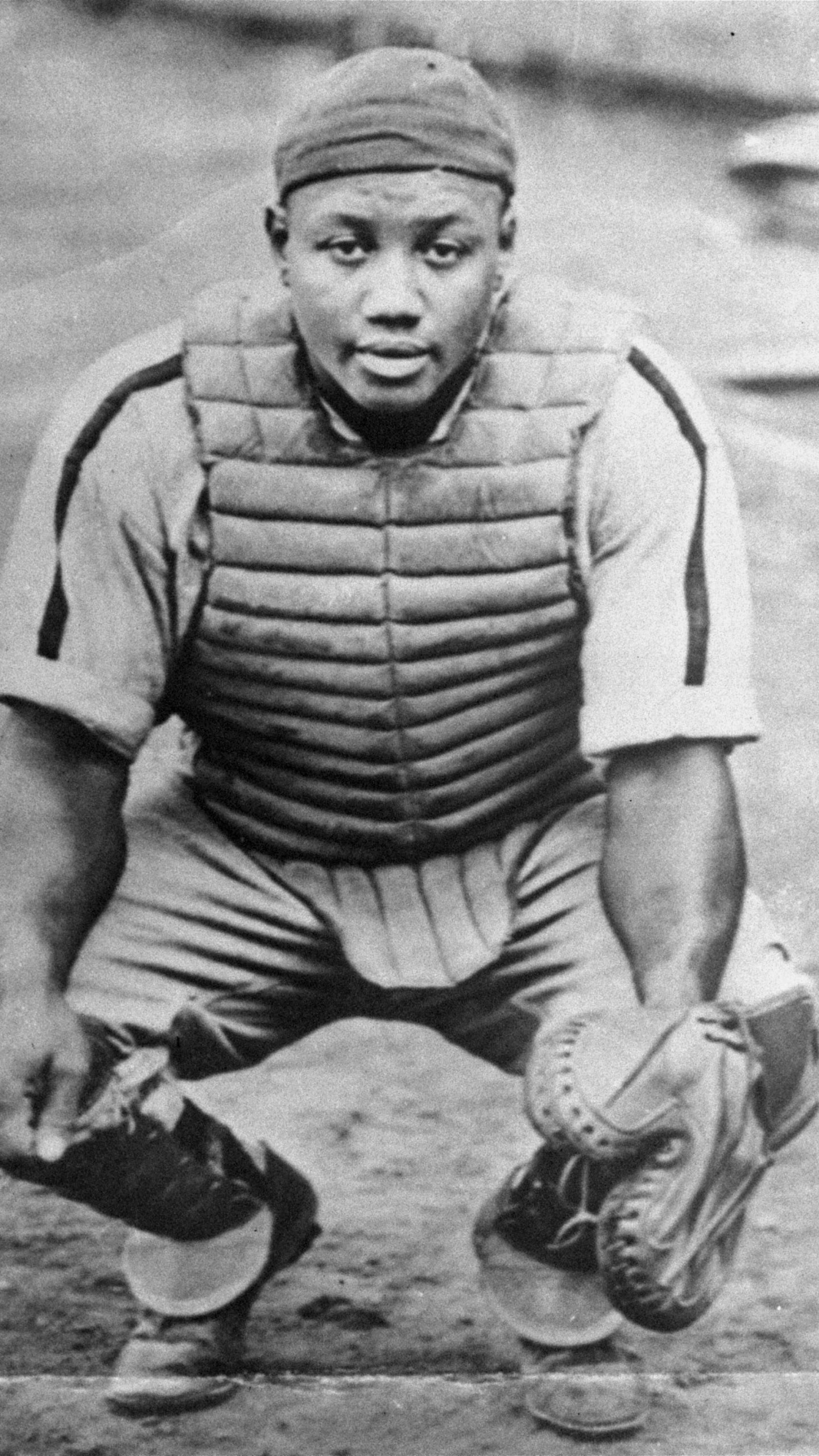 FILE - Baseball catcher Josh Gibson in an undated photo. Josh Gibson became Major League Baseball’s career leader with a .372 batting average, surpassing Ty Cobb’s .367, when records of the Negro Leagues for more than 2,300 players were incorporated after a three-year research project. (AP Photo/File)