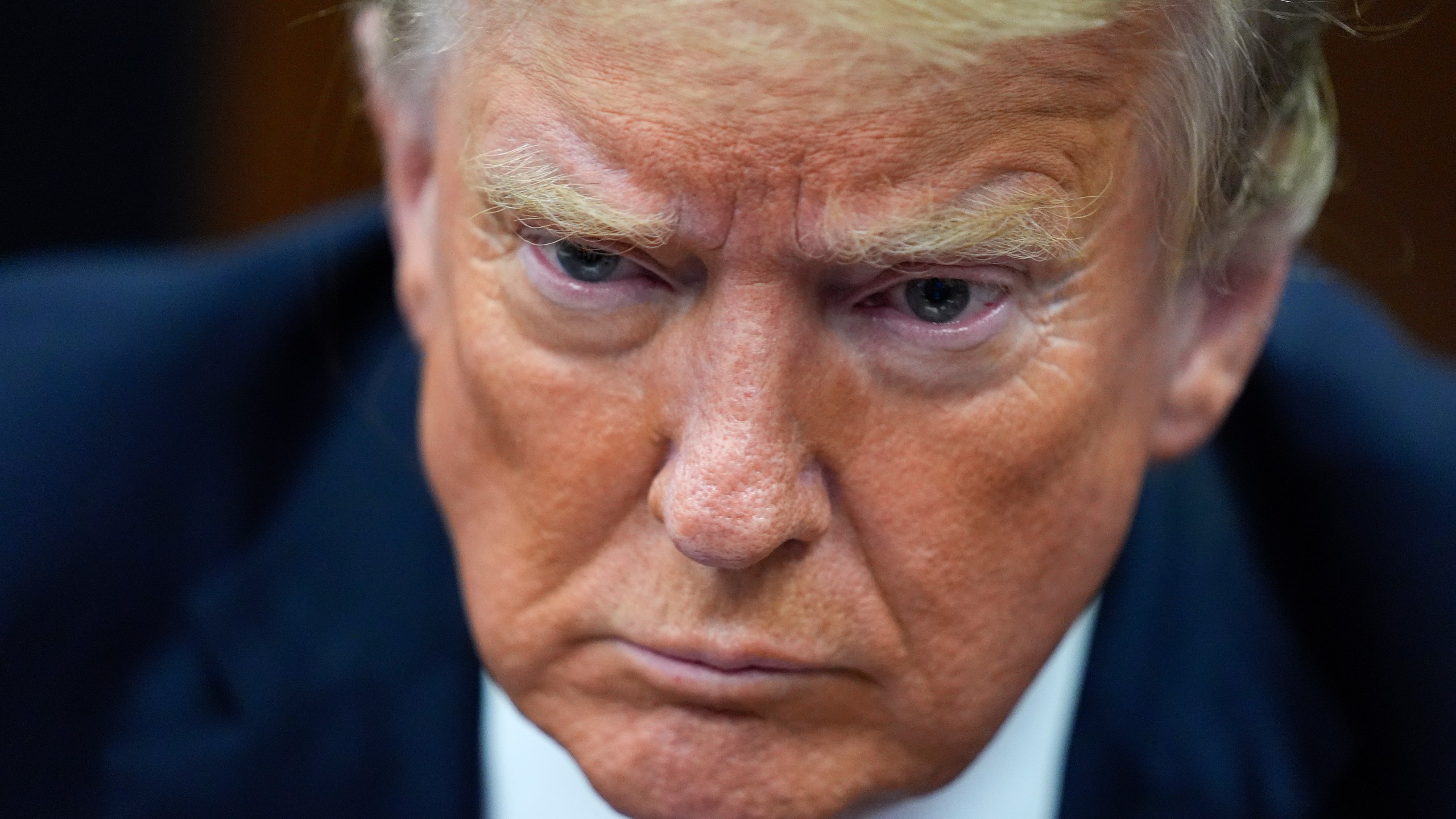 Former President Donald Trump appears at Manhattan criminal court in New York, Thursday, May 30, 2024. (AP Photo/Seth Wenig, Pool)