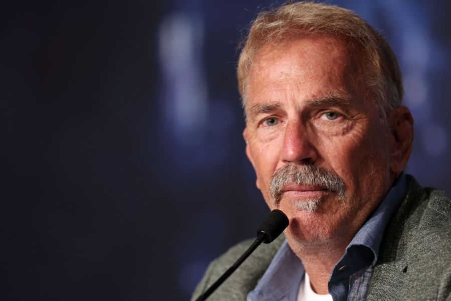 Kevin Costner attends the "Horizon: An American Saga" press conference at the 77th annual Cannes Film Festival on May 20, 2024.