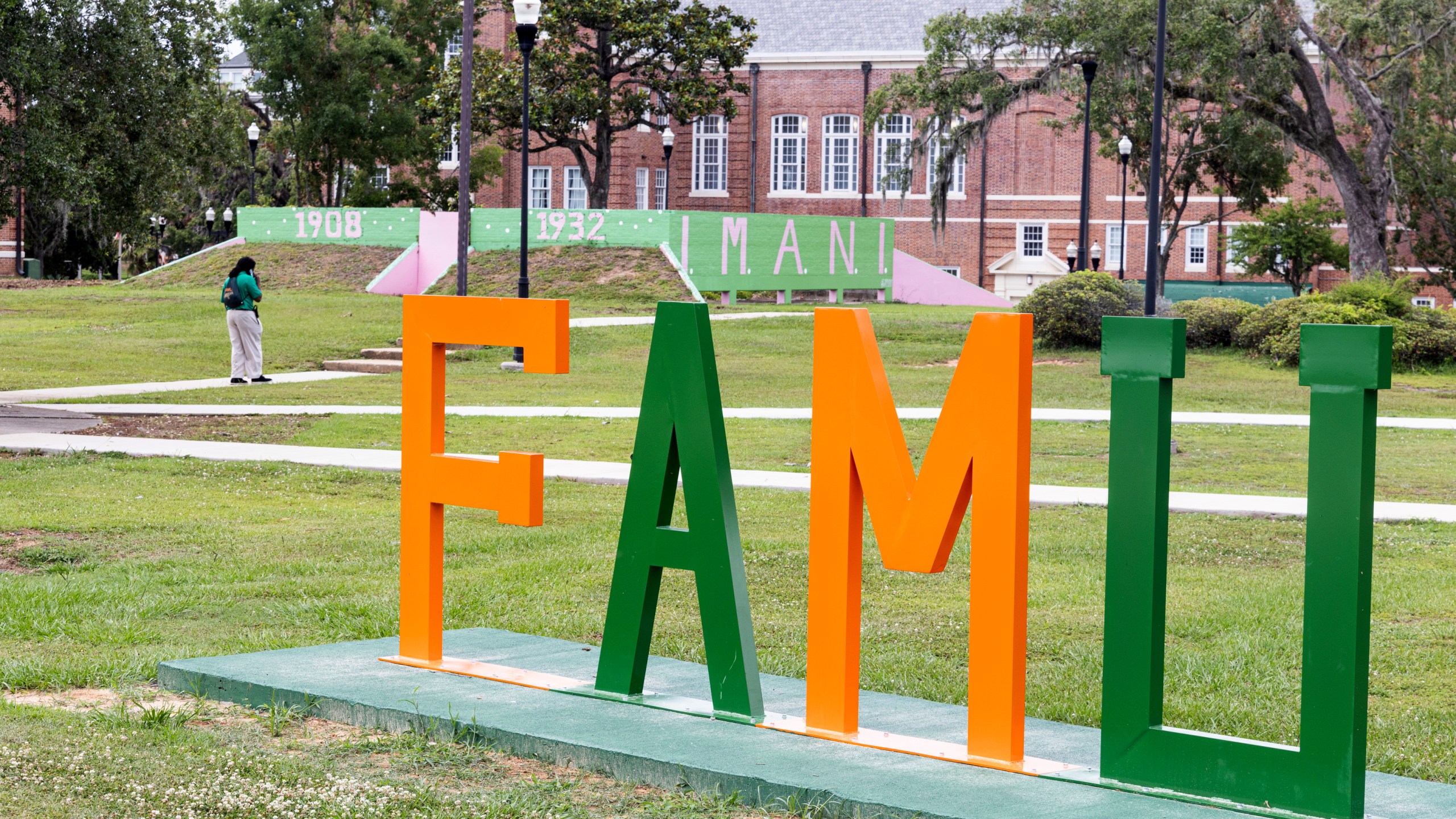 The Florida A&M University campus is seen in Tallahassee, Fla., Thursday, June 6, 2024. $237 million donation to FAMU was promised by Gregory Gerami, a 30-year-old who called himself Texas’ “youngest African American industrial hemp producer,” but everything was not what it seemed and the donation is now in limbo. Gerami maintains that everything will work out, but FAMU is not the only small university that has engaged with his major donation proposals only to see them go nowhere. (AP Photo/Mark Wallheiser)