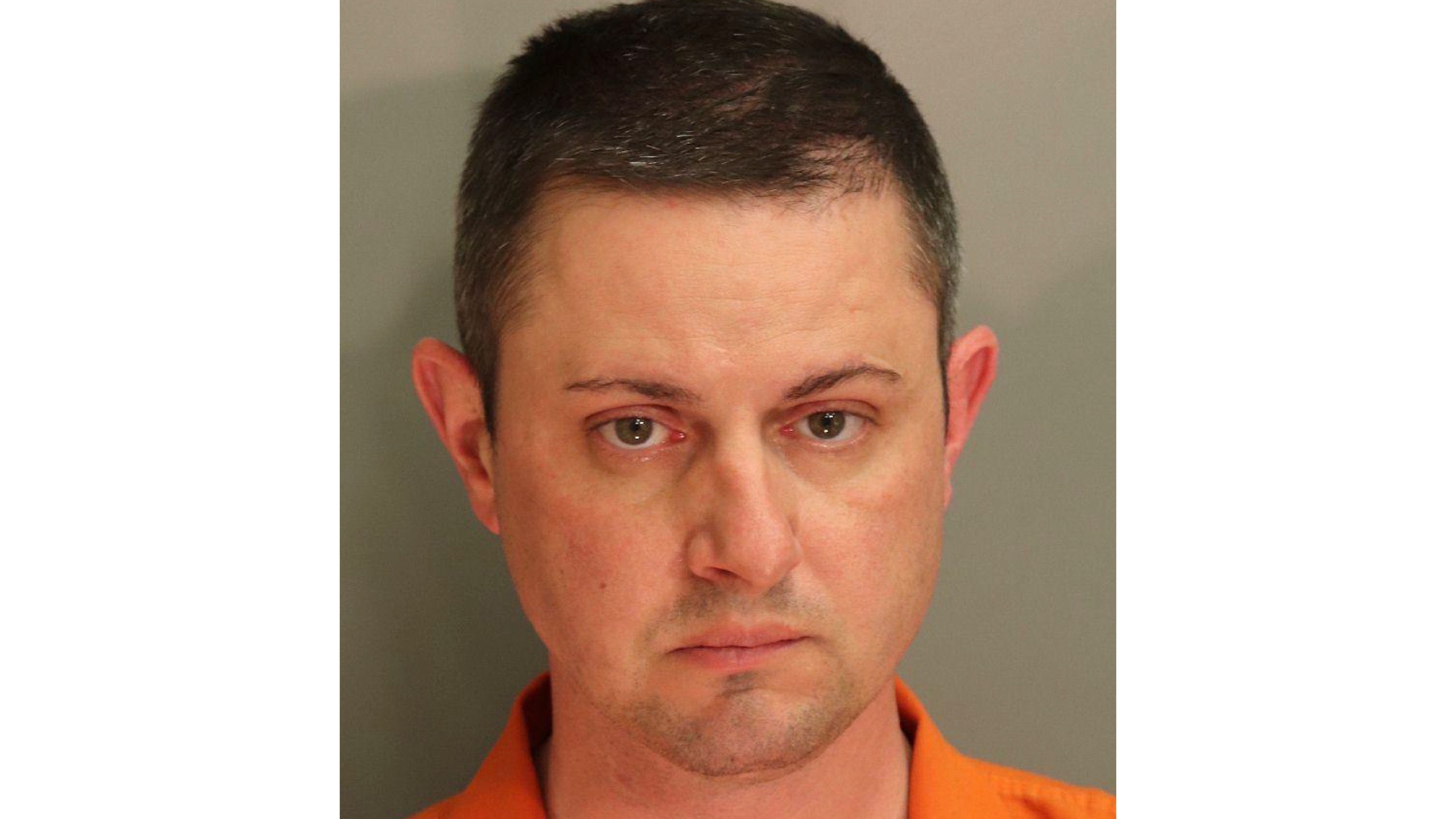 This photo provided by the Montgomery County Detention Center in April 2021, shows Christopher Bauer. On Friday, June 14, 2024, the former FBI agent was convicted of sexually assaulting an 11-year-old girl while serving as an Alabama state trooper — a law enforcement job he landed even after he was kicked out of the FBI amid earlier claims that he raped a co-worker at knifepoint. (Montgomery County Detention Center via AP)