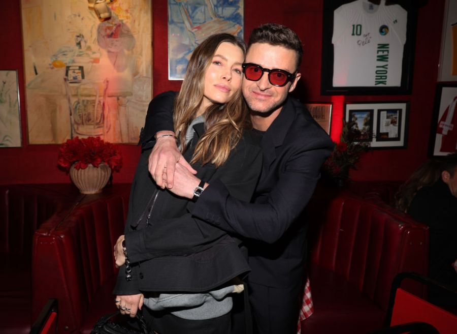 Jessica Biel and Justin Timberlake attend Timberlake's album release in March 2024. Credit: Getty Images