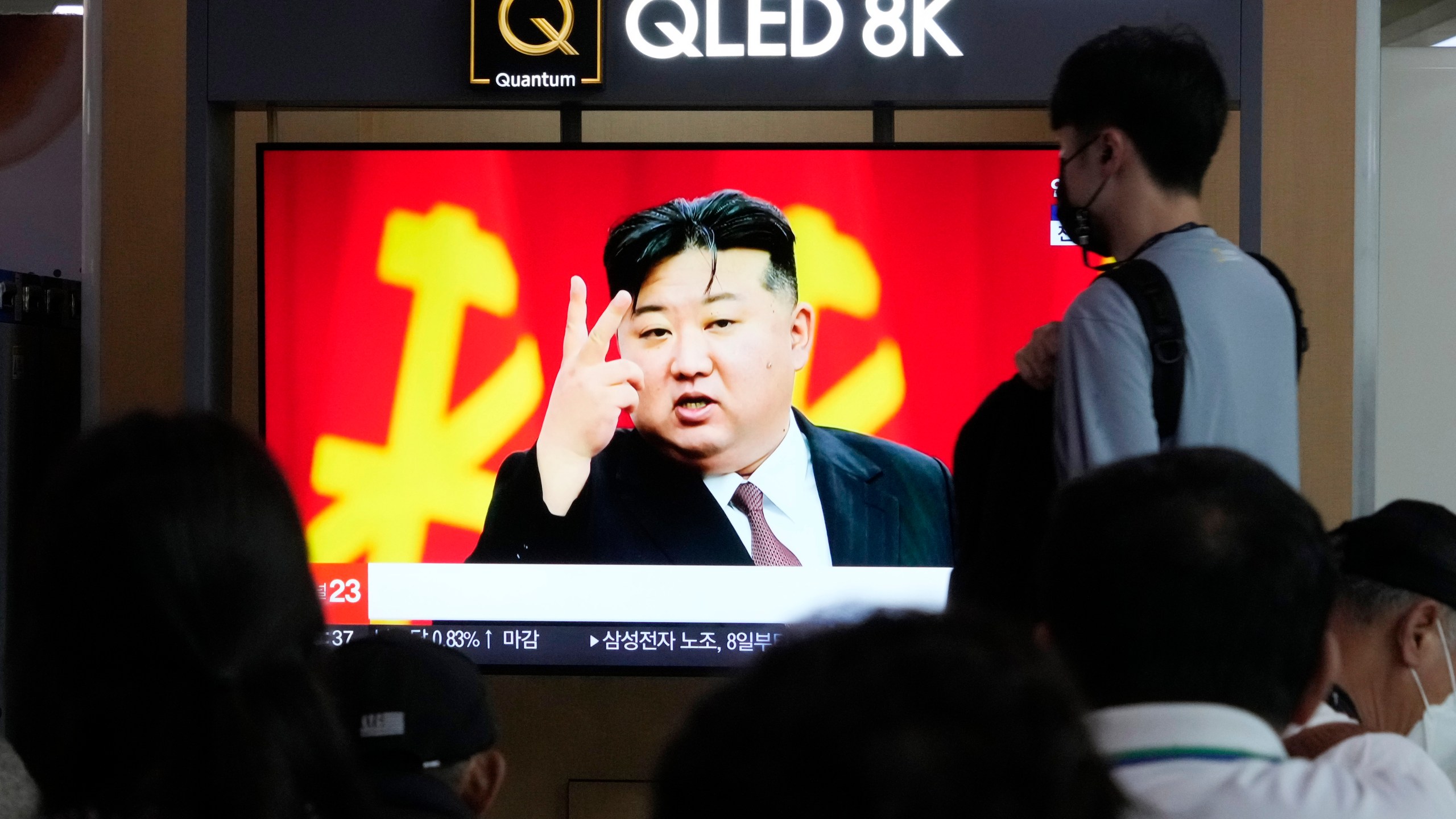 A TV screen shows an image of North Korean leader Kim Jong Un during a news program at Seoul Railway Station in Seoul, South Korea, Tuesday, July 2, 2024. North Korea said Tuesday it had test-fired a new tactical ballistic missile capable of carrying a huge warhead, as the country is pushing to modernize its weapons arsenal to cope with what it calls U.S.-led threats. (AP Photo/Ahn Young-joon)