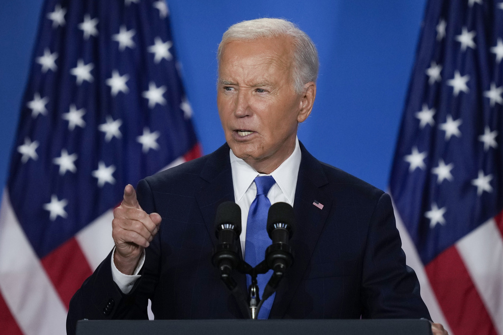 President Biden speaking at NATO.