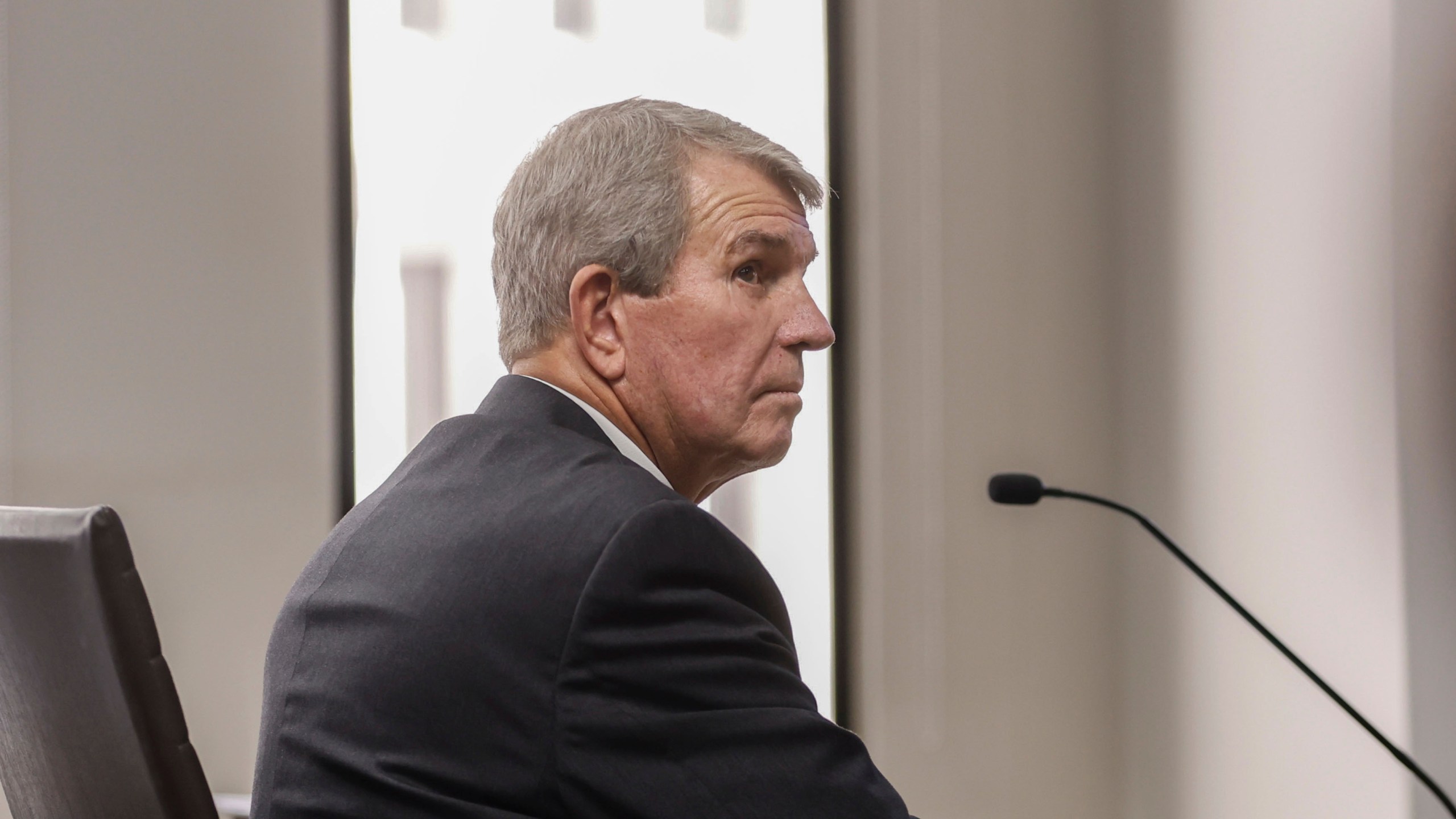 Randall Duncan, attorney for independent candidate Robert F. Kennedy Jr. looks on during a ballot challenge hearing on Monday, Aug. 19, 2024, in Atlanta. (Natrice Miller/Atlanta Journal-Constitution via AP)