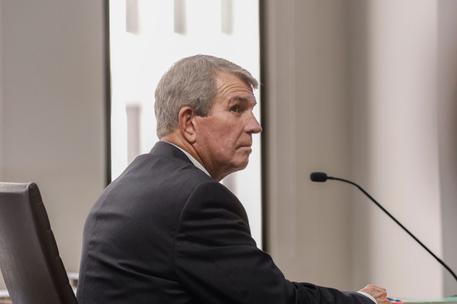 Randall Duncan, attorney for independent candidate Robert F. Kennedy Jr. looks on during a ballot challenge hearing on Monday, Aug. 19, 2024, in Atlanta. (Natrice Miller/Atlanta Journal-Constitution via AP)