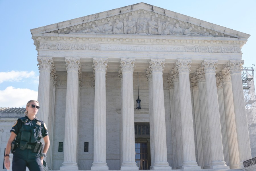 The Supreme Court is seen on Monday, Oct. 7, 2024, in Washington. (AP Photo/Mariam Zuhaib)