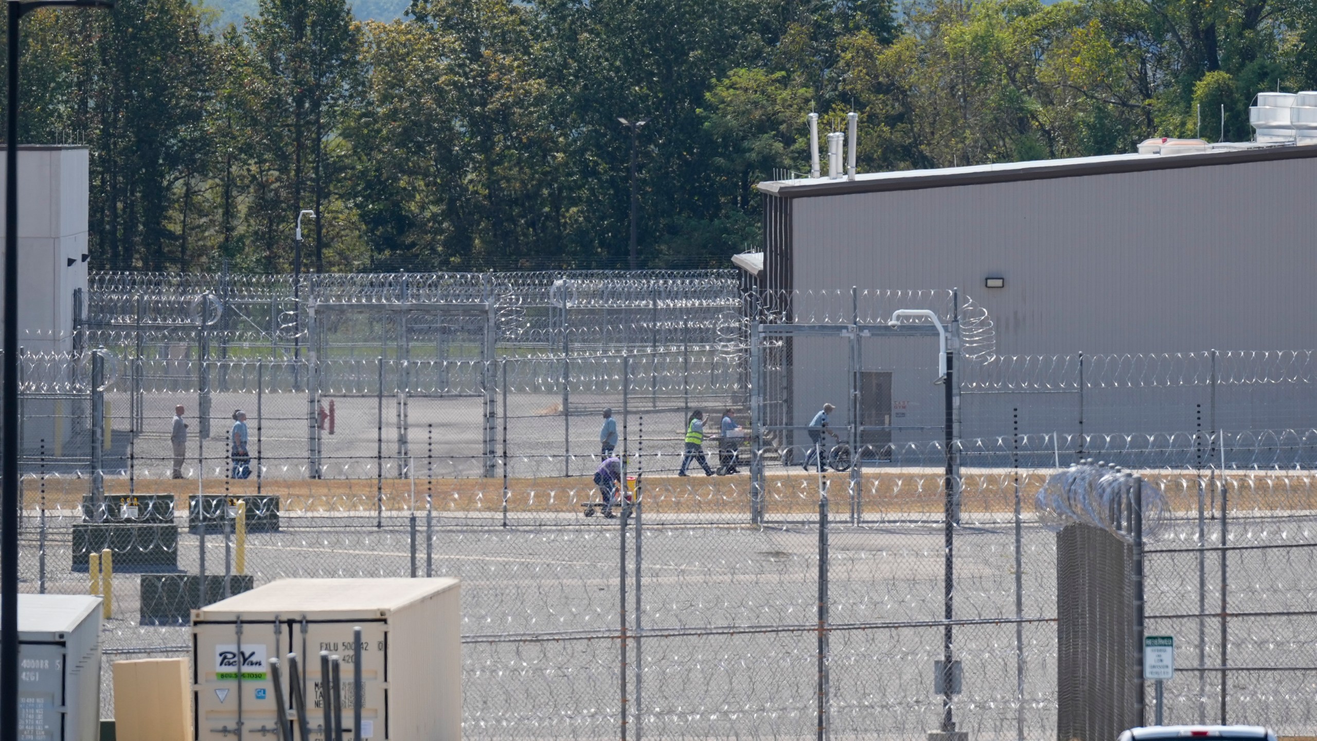 Trousdale Turner Correctional Center operated by CoreCivic is seen Thursday, Aug. 29, 2024, in Hartsville, Tenn. (AP Photo/George Walker IV)