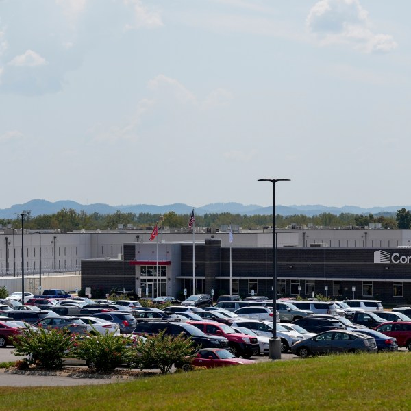 Trousdale Turner Correctional Center operated by CoreCivic is seen Thursday, Aug. 29, 2024, in Hartsville, Tenn. (AP Photo/George Walker IV)