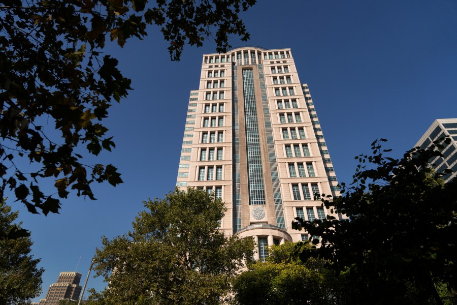 Thomas F. Eagleton United States Courthouse is shown Thursday, Oct. 10, 2024, in St. Louis. (AP Photo/Jeff Roberson)