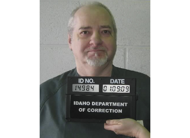 FILE - This image provided by the Idaho Department of Correction shows Thomas Eugene Creech, Jan. 9, 2009. (Idaho Department of Correction via AP, File)