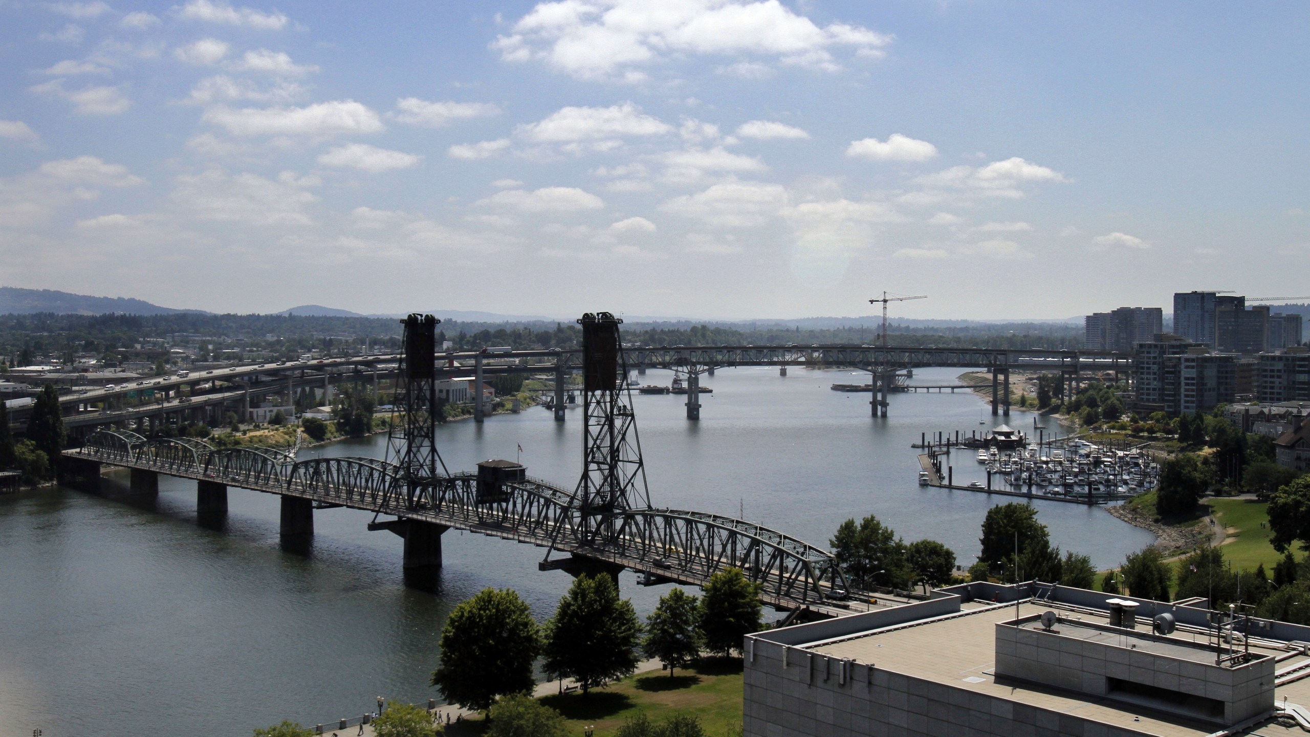 FILE - Several bridges spanning the Willamette River are shown in Portland, Ore., Aug. 1, 2012. (AP Photo/Don Ryan, File)