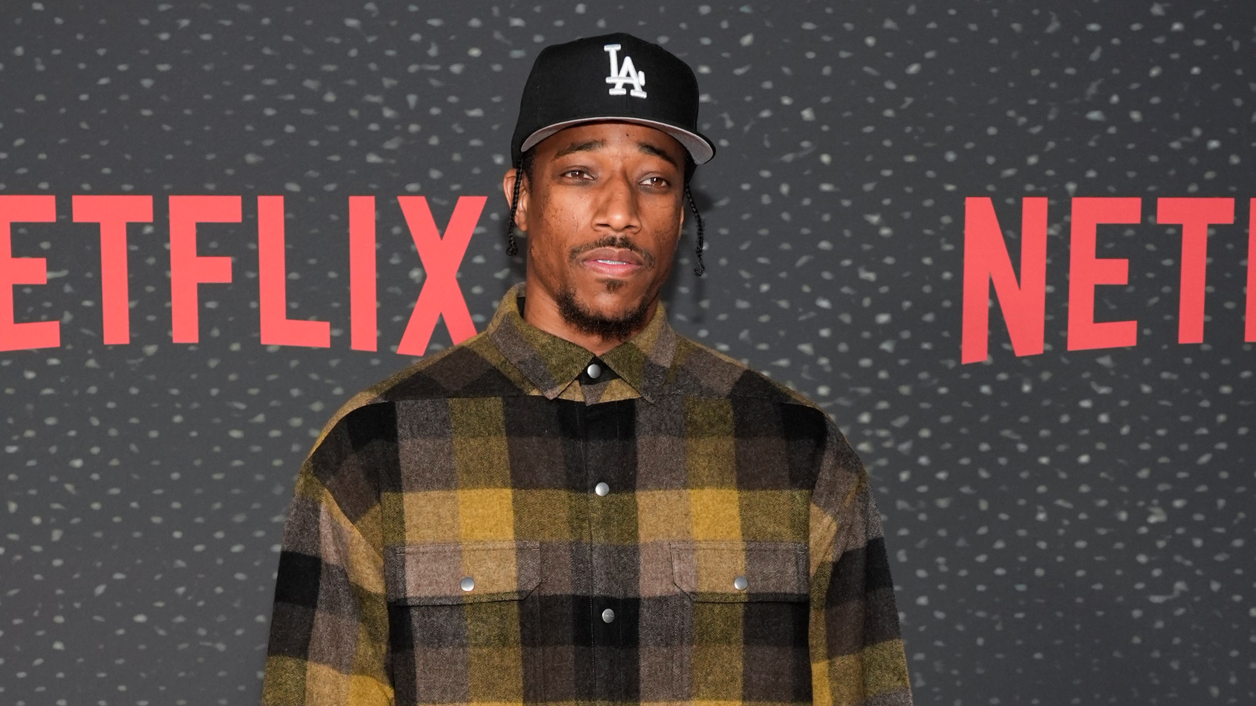 DeMar DeRozan arrives at the premiere of "Starting 5" on Monday, Sept. 23, 2024 at The Egyptian Theatre Hollywood in Los Angeles. (AP Photo/Chris Pizzello)