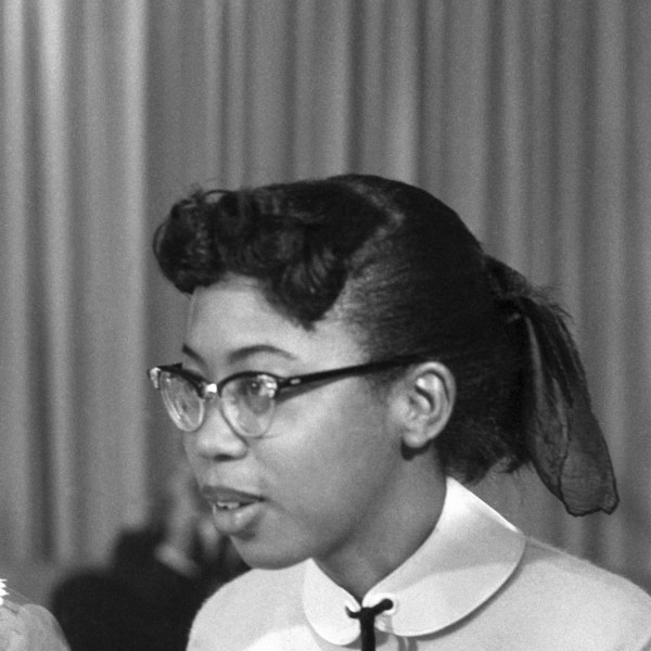 FILE - Thelma Mothershed, one of the Little Rock Nine who in 1957 integrated Little Rock Central High School in Little Rock, Ark., is shown on Dec. 6, 1957. (AP Photo, File)