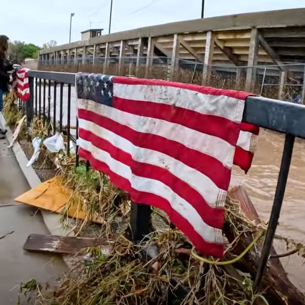 In this image taken from video, debris and damage and are seen from severe flooding in Roswell, N.M., Sunday, Oct. 20, 2024. (Juliana Halvorson via AP)