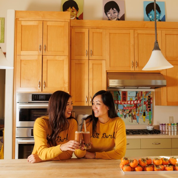 Twrl co-founders Olivia Chen and Pauline Ang pose for a portrait on Monday, Oct. 21, 2024, in Palo Alto, Calif. (AP Photo/Juliana Yamada)