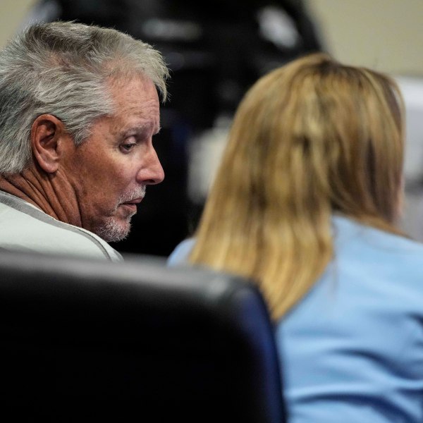 FILE - Colin Gray, 54, the father of Apalachee High School shooter Colt Gray, 14, sits in the Barrow County courthouse for his first appearance, Sept. 6, 2024, in Winder, Ga. (AP Photo/Brynn Anderson, File)