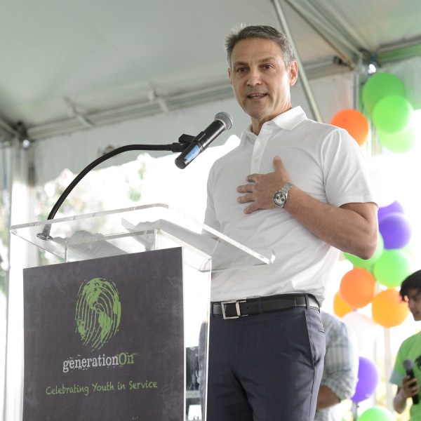 WME Co-CEO Ari Emanuel speaks at the generationOn block party at Fox Studios in Los Angeles on April 18, 2015. (Photo by Dan Steinberg/Invision/AP)