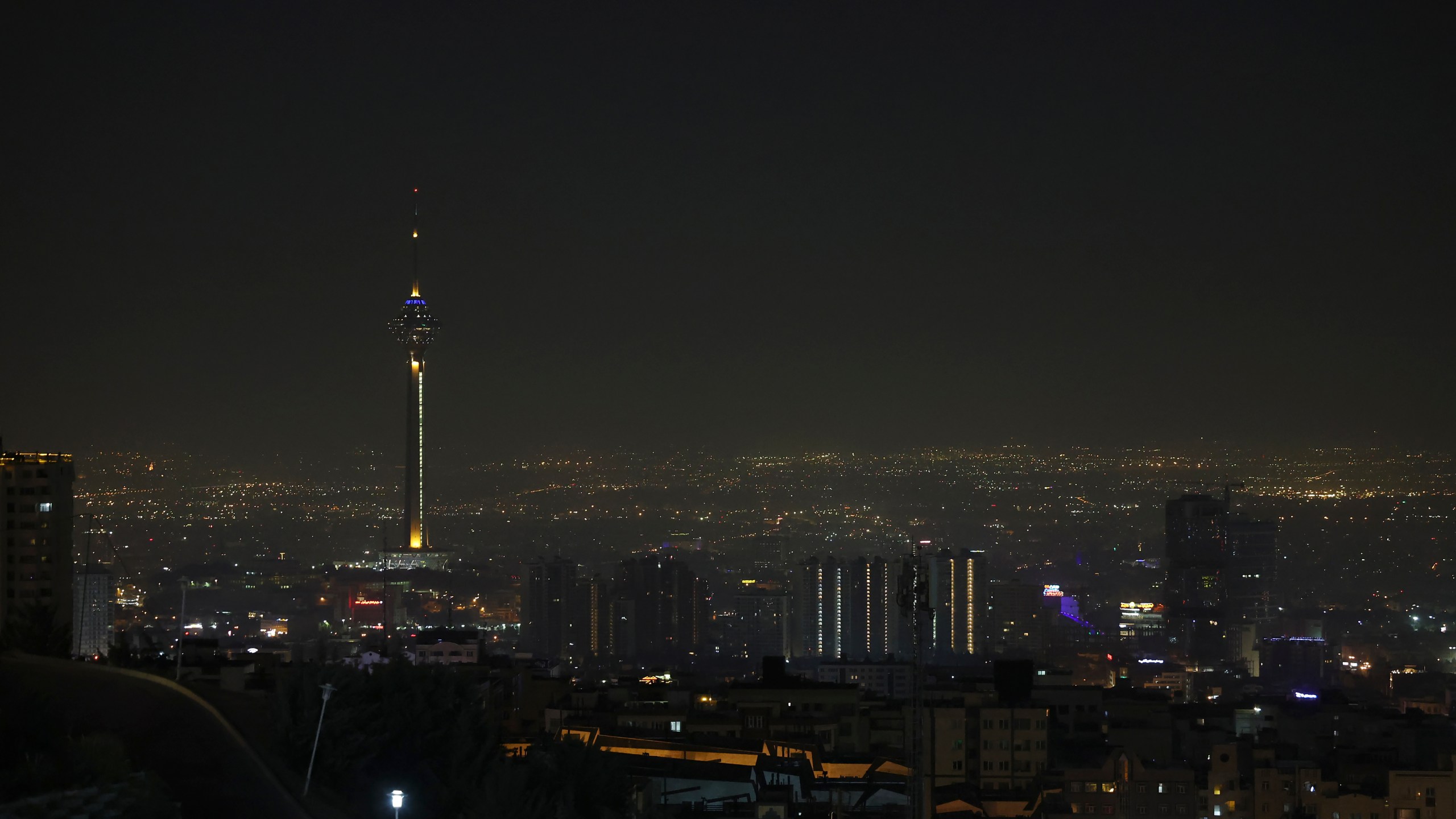 A view of Tehran capital of Iran is seen, early Saturday, Oct. 26, 2024. (AP Photo/Vahid Salemi)