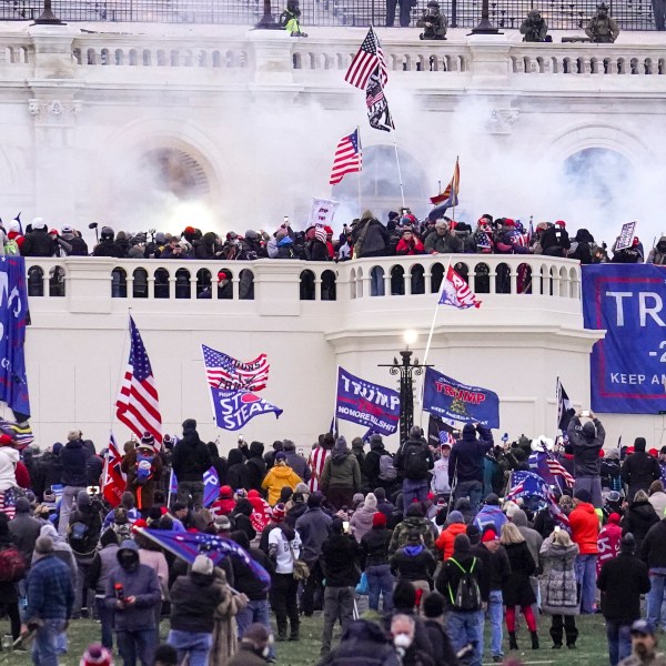 FILE - Rioters loyal to President Donald Trump storm the Capitol, Jan. 6, 2021, in Washington. (AP Photo/John Minchillo, File)