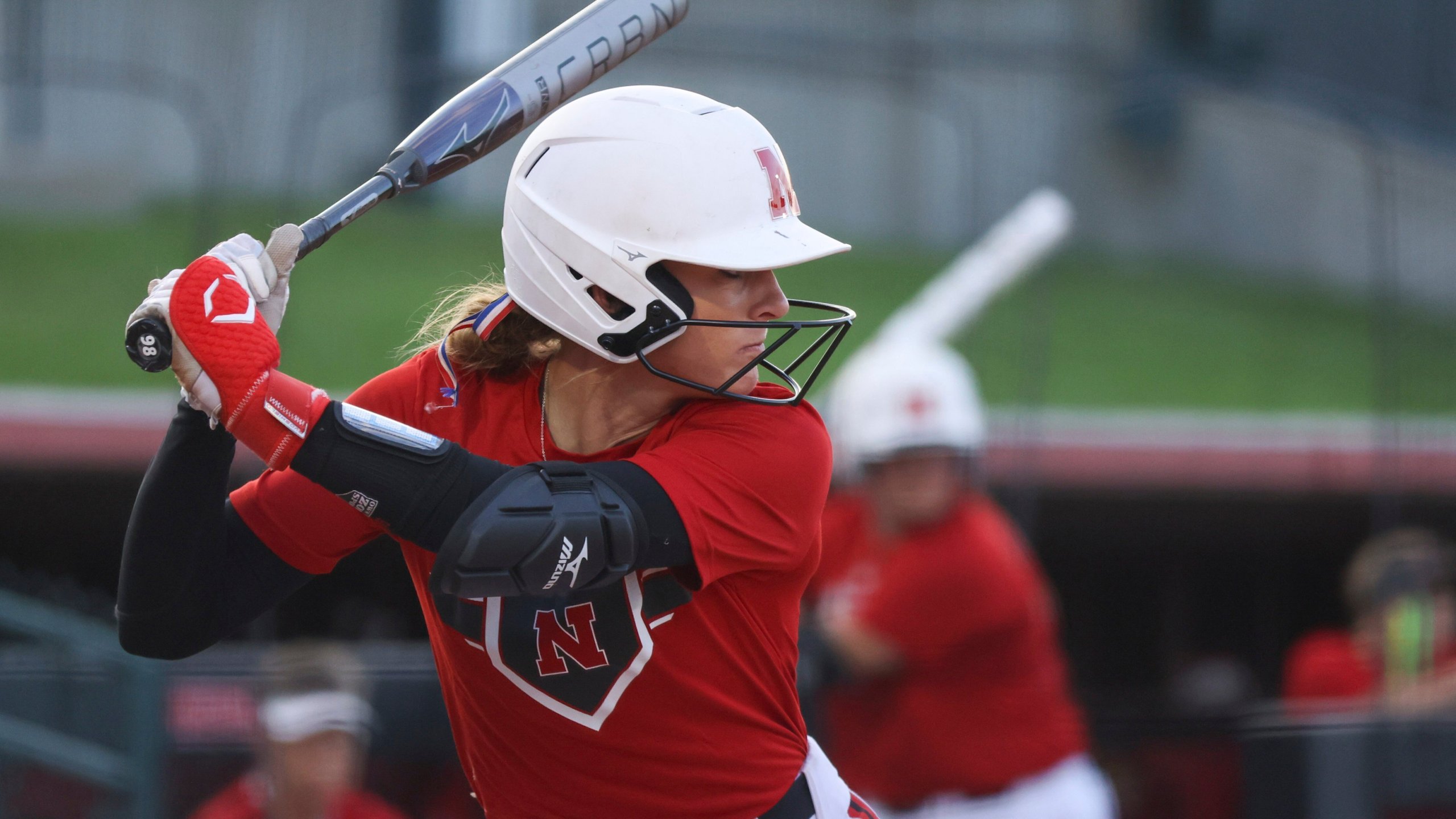 FILE - Nebraska's Jordy Bahl bats during a scrimmage, Thursday, Sept. 14, 2023, at Bowlin Stadium in Lincoln, Neb. (Nikos Frazier/Omaha World-Herald via AP, File)