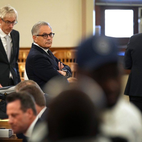 Philadelphia District Attorney Larry Krasner waits for a hearing to begin at a City Hall courtroom, Thursday, Oct. 31, 2024, in Philadelphia. (AP Photo/Matt Slocum)