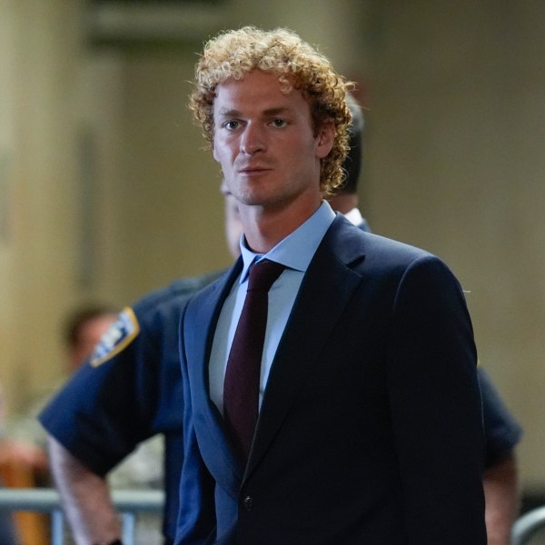 Daniel Penny returns to the courtroom after a break in New York, Monday, Oct. 21, 2024. (AP Photo/Seth Wenig)