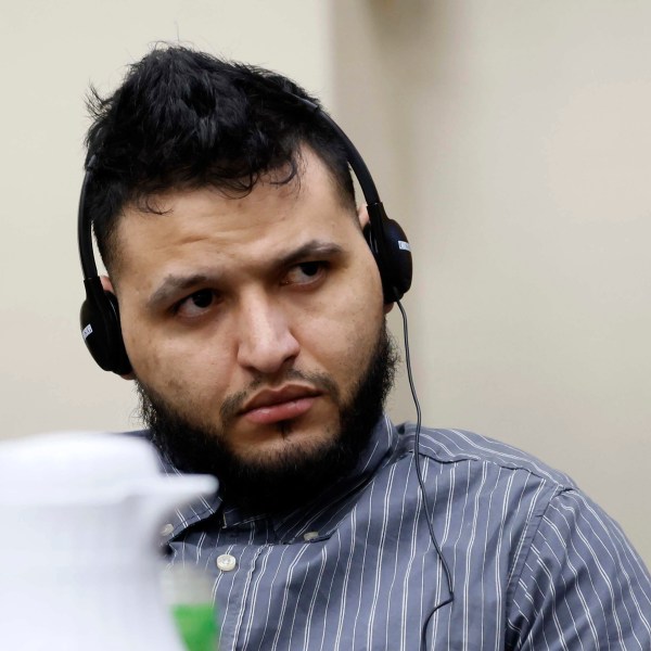 Jose Ibarra pays attention to a witness during his trial at the Athens-Clarke County Superior Court on Monday, Nov. 18, 2024, in Athens, Ga. (Miguel Martinez/Atlanta Journal-Constitution via AP, Pool)