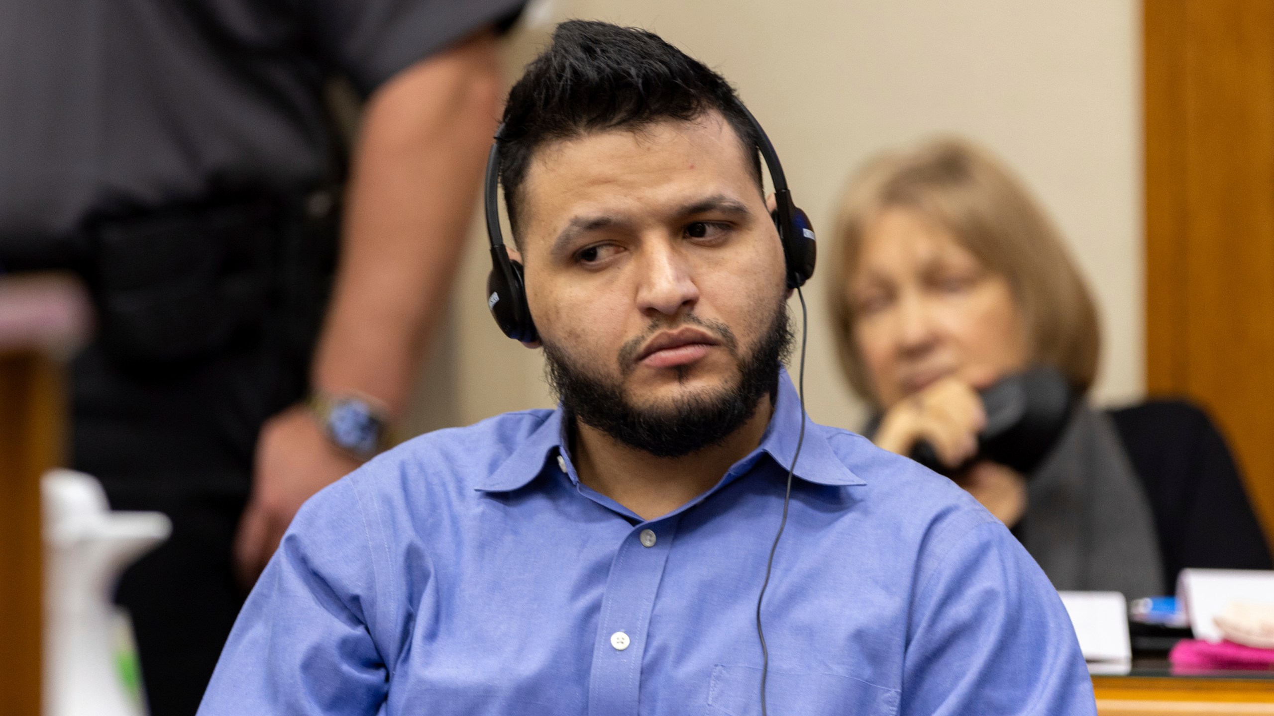 CORRECTS DATE Jose Ibarra appears at his trial at the Athens-Clarke County Superior Court on Tuesday, Nov. 19, 2024, in Athens, Ga. (Arvin Temkar/Atlanta Journal-Constitution via AP, Pool)