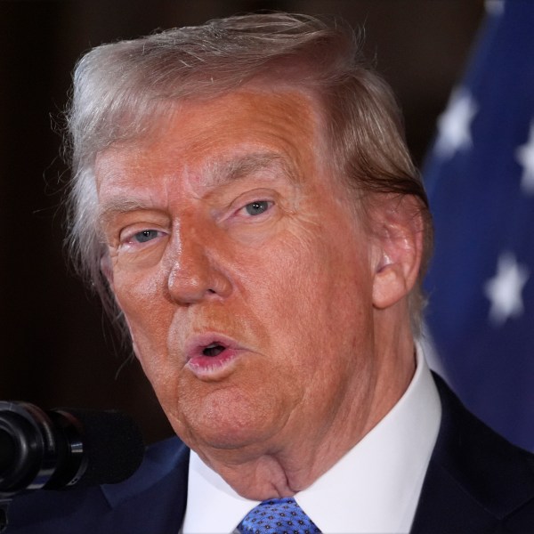 President-elect Donald Trump speaks during a news conference at Mar-a-Lago, Monday, Dec. 16, 2024, in Palm Beach, Fla. (AP Photo/Evan Vucci)