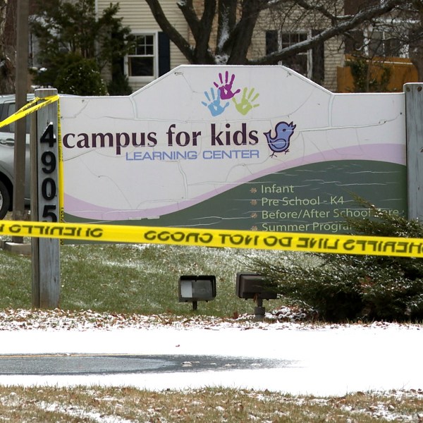 Police tape remained after a shooting Monday at Abundant Life Christian School on Wednesday, Dec. 18, 2024 in Madison, Wis. (AP photo/Mark Vancleave)